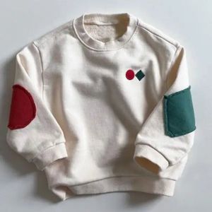 Mini Fashion™ - Niedliche Drucke - Pulli Creme Wit / 100 (3 jaar) | Pädagogisches Holzspielzeug