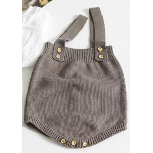 Mini Fashion™ - Süßer gestrickter Babystrampler Khaki-Strampler / 90 (2 Jahre) | Pädagogisches Holzspielzeug