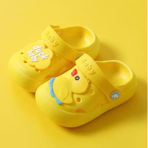 Mini Fashion™ - Atmungsaktives Design - Kinder Slipper Gelb / XL (3-4 Jahre) | Pädagogisches Holzspielzeug