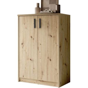 Kommode Artisan Eiche 74 x 50 cm - 2-türig - NELLY