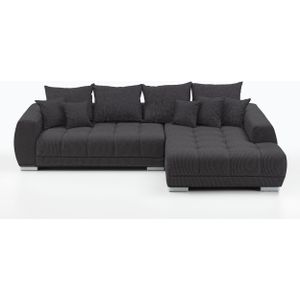 Ecksofa Cord grau 300 x 215 cm - ARTEMIS