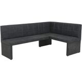 Eckbank Vintage Anthrazit 200 cm x 140 cm Bank - MELANIE