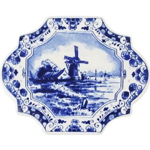 Royal Delft magneet - Met molen