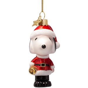 Vondels kerstornament - Snoopy - Met kerstmuts