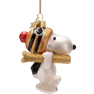 Vondels kerstornament - Snoopy - Met skies