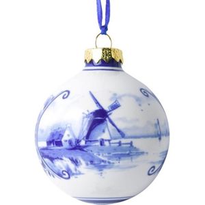 Heinen kerstbal - Met landschap - 5cm