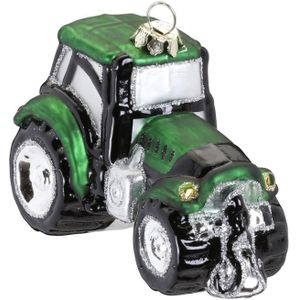 Inge Glas kerstornament - Tractor