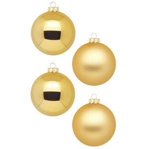 Inge Glas kerstballen - Set van 12 - 8cm