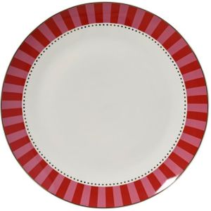 Decoris dinerbord - Met strepen