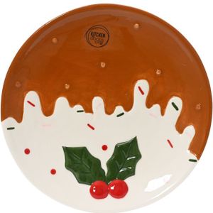 Decoris ontbijtbord - Kerstpudding
