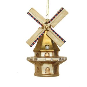 Kerstbal - Multi - Glas - 7x7x14cm