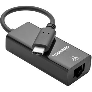 celexon USB-C naar Ethernet M/F-adapter, Wit