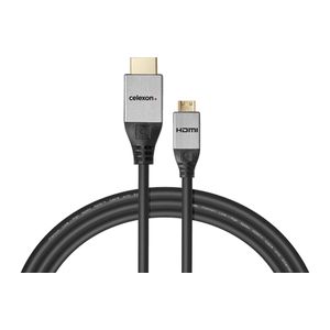 celexon HDMI naar Mini HDMI Kabel met Ethernet - 2.0a/b 4K 2.0m - Professional Lijn