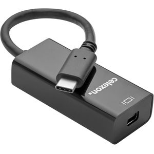 celexon USB-C naar mini DisplayPort M/F-adapter, wit