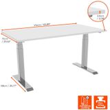 Celexon - Professional eAdjust - Bureau - Zwart - Bureaublad 150 x 75 cm