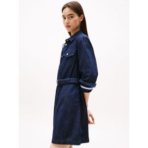 TOMMY Jeans jurk DENIM BELTED DRESS