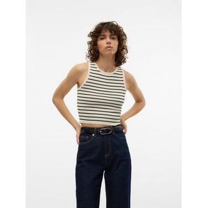 Vero Moda Gebreide trui VMGINNY SL O-NECK CROP TOP NOOS