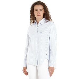 TOMMY JEANS Top TJW SP OVR STRIPE SHIRT Met TOMMY JEANS-merklabel