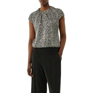 Comma Blouse met korte mouwen met ruches