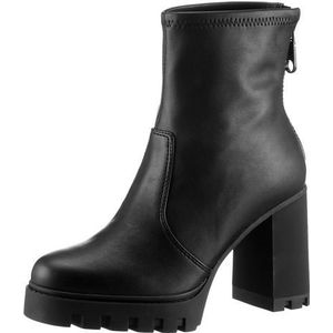 Calvin Klein Highheel-laarsjes HEEL PLATFORM ZIP BOOT MG NAPPA ankleboots, enkellaars, blokhak, met hielrits