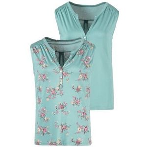 Lascana Shirttop in modieuze blouse-look (2-delig, Set van 2)