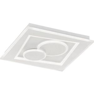 Fischer & Honsel - Plafondlamp Ratio - 1x LED 44 W incl. - wit acrylglas - wit
