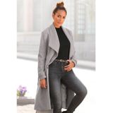 Lascana Lange jas met ceintuur en zakken, elegante damesmantel