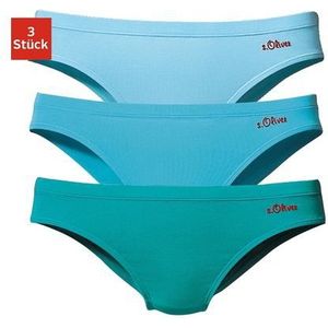 s.Oliver RED LABEL Beachwear Bikinibroekje elastische katoenkwaliteit (set, 3 stuks)