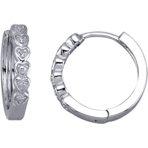 Firetti Paar creolen Sieraad Geschenk zilver 925 Oorsieraden Oorbellen Hartjes