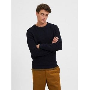 SELECTED HOMME Trui met ronde hals SLHVINCE LS KNIT BUBBLE CREW NECK NOOS