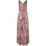 Buffalo Maxi-jurk met modieuze volants en all-over print, zomerjurk, strandjurk