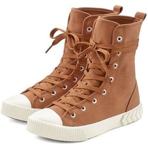 Lascana Laarsjes in combat-look, high top sneaker, veterschoen, textiel laarzen