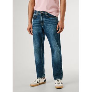Jeans - Used Blue - 5-Pocketsstijl - Normale Taillehoogte