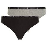 Calvin Klein T-string MODERN THONG 2PK met klassieke logoband (Set van 2)