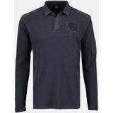 Lerros poloshirt met lange mouwen