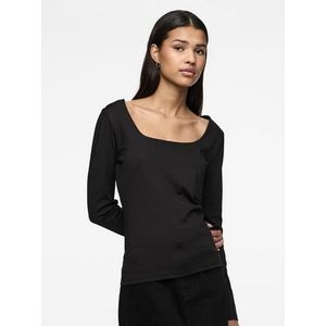 pieces Shirt met lange mouwen PCNEJA LS REVERSIBLE TOP NOOS EXP BC 2-in-1 omkeerbaar 2 uitsnedevarianten