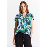 Cecil Blouse met korte mouwen van pure viscose