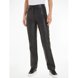 Calvin Klein Imitatieleren broek FAUX LEATHER HIGH RISE STRAIGHT