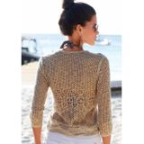 s.Oliver RED LABEL Beachwear Vest in luchtige haak-look, zomerse cardigan, losse pasvorm