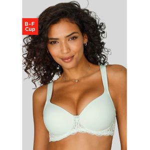 Lascana Bh met steuncups met beugels, naadloze voorgevormde cups, kanten details, lingerie