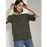 TOM TAILOR T-shirt »Oversized-T-Shirt mit Strukturmuster«