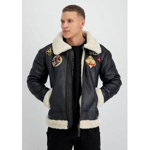 Alpha Industries Leren jack ALPHA INDUSTRIES Men - Leather & Vegan Jackets B3 FL Custom