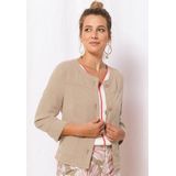 bianca korte blazer Miranda in zachte linnenmix