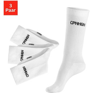 OTTO Copenhagen Studios Tennissokken met badstof, halve voet (set, 3 paar)