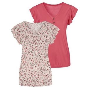 Vivance Shirt met kapmouwtjes (set, 2-delig)