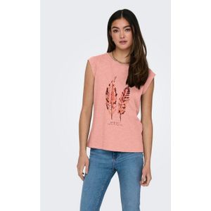 Only Shirt met korte mouwen FEEL/FEATHERS TOP BOX CS JRS