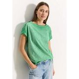 Cecil T-shirt met knoopdetail