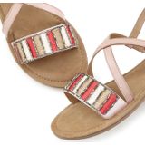 Lascana Sandalen Zomerschoen Sandalette, zomerschoen van leer met decoratief band