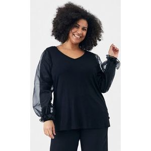 ADIA Blouse met lange mouwen in 2-in-1 look