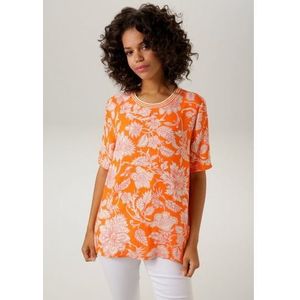 Aniston CASUAL Blouse zonder sluiting met maxi-bloemenprint - nieuwe collectie